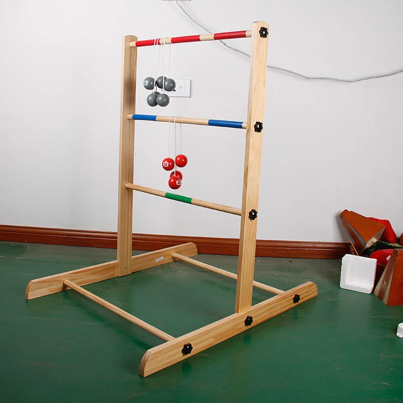 Hardwood Number Wooden Skittles Lawn Throwing Tossing Scatter Outdoor