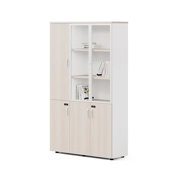 Wooden Multi-Functional Office File Book Background Storage Data Archive Cabinet for Efficient Space Utilization