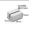 20*15*10mm ranura recta 1mm