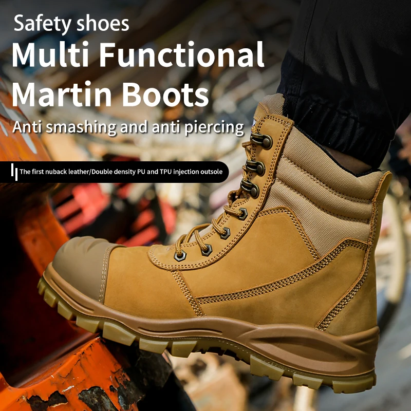 Botas DE SEGURIDAD DE TPU, zapatos de seguridad para el trabajo, zapatos de  seguridad con punta, suela de PU Industrial Superior