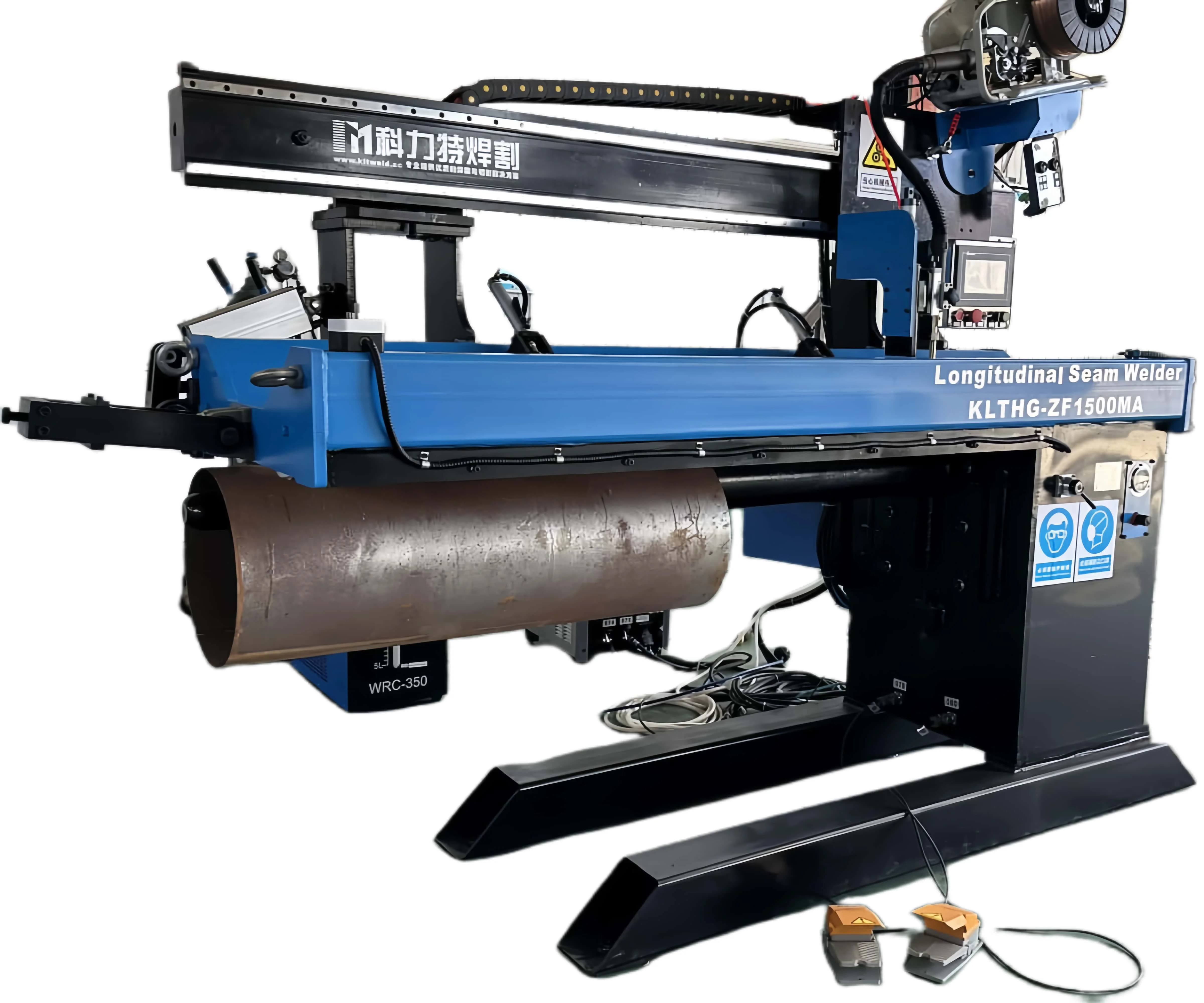 LNG Cylinder Double Station Circumference Welding Machine, Dewar Tank Straight Seam MIG / TIG Welding Equipment