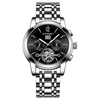 4 Silver Case Black Dial