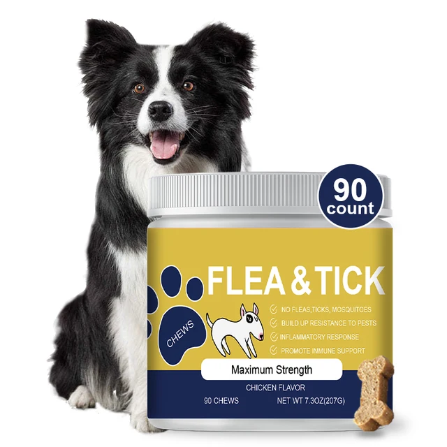 ODM Top-Rated Chewable Flea and Tick Prevention: Comprehensive Dog Health Supplements for Immune Support and Natural Protection