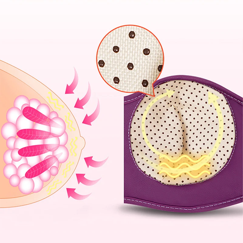 Soothing Warmth Breast Vibrating and Heated Breast Enhancement Magic Female Sexy Breast Massage Bra