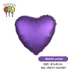 Cuore viola metallizzato