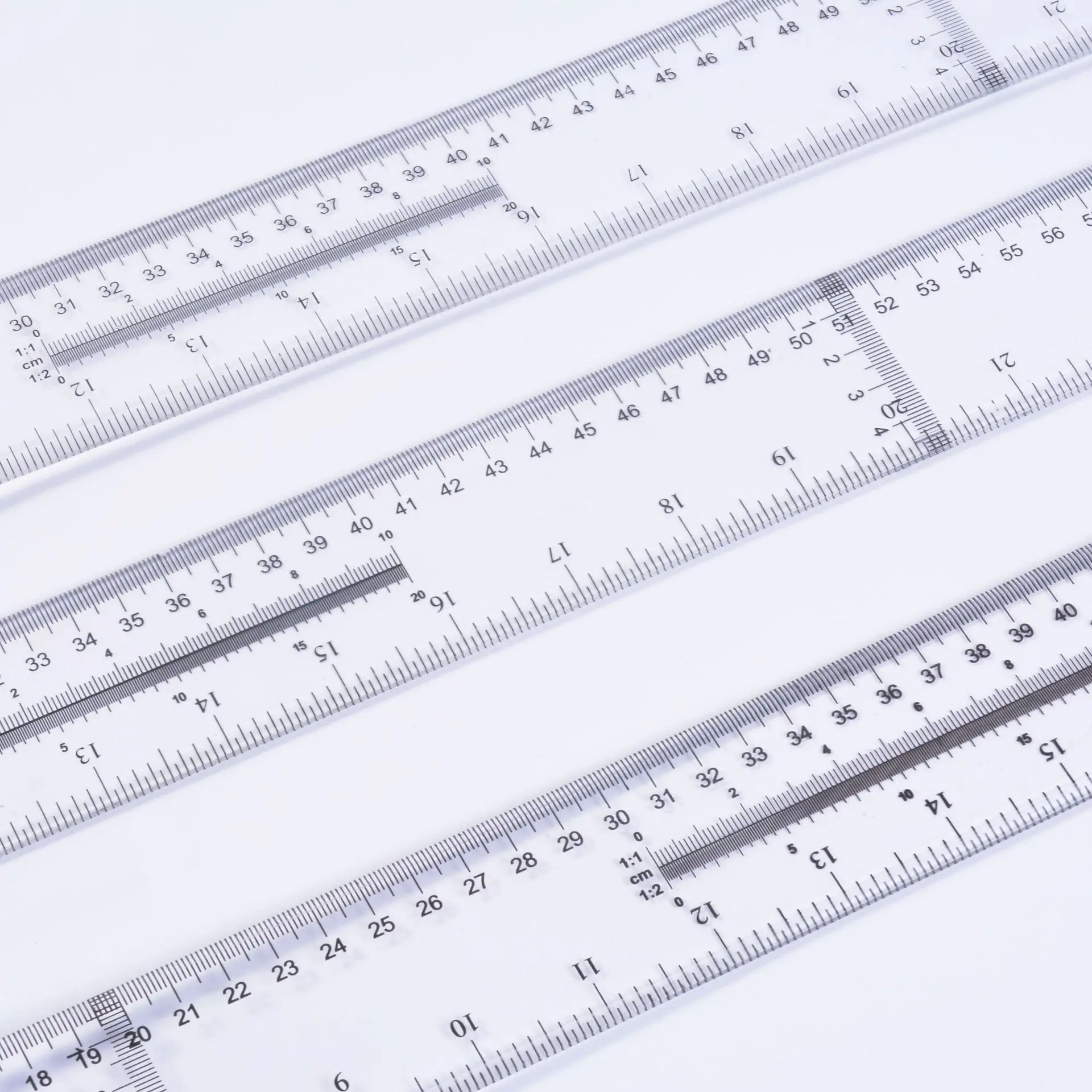 Multi Sized Acrylic T Square Ruler with Inch and Metric, Detachable T ...