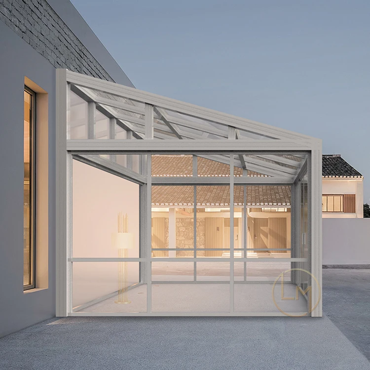 Итальянский стиль, сезон, sunroom, сертификат CE, теплостойкий алюминиевый sunroom, водонепроницаемый для жилых помещений