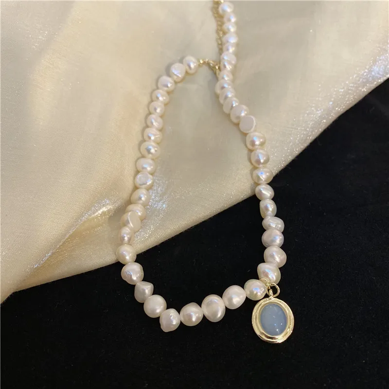 Details about   Two-Row 7mm Natural Fresh Water Pearl Necklace for Women