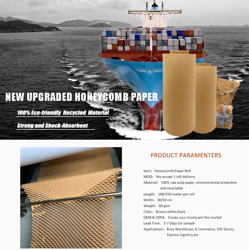 Honeycomb Stretch Paper Sheet Sustainable and Durable Packaging ...