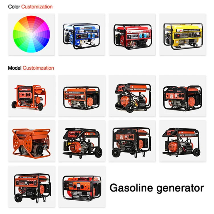 BISON Electric Power Generator 3phase 18hp Engine 7.5 Kva Small Gasoline Generator