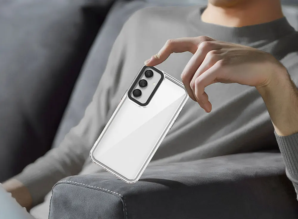 product clear tpu shockproof phone case for for m55 15 simple slim lightweight camera lens protection skin friendly sjk586-2