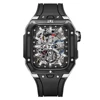 Black Silver case+Black strap