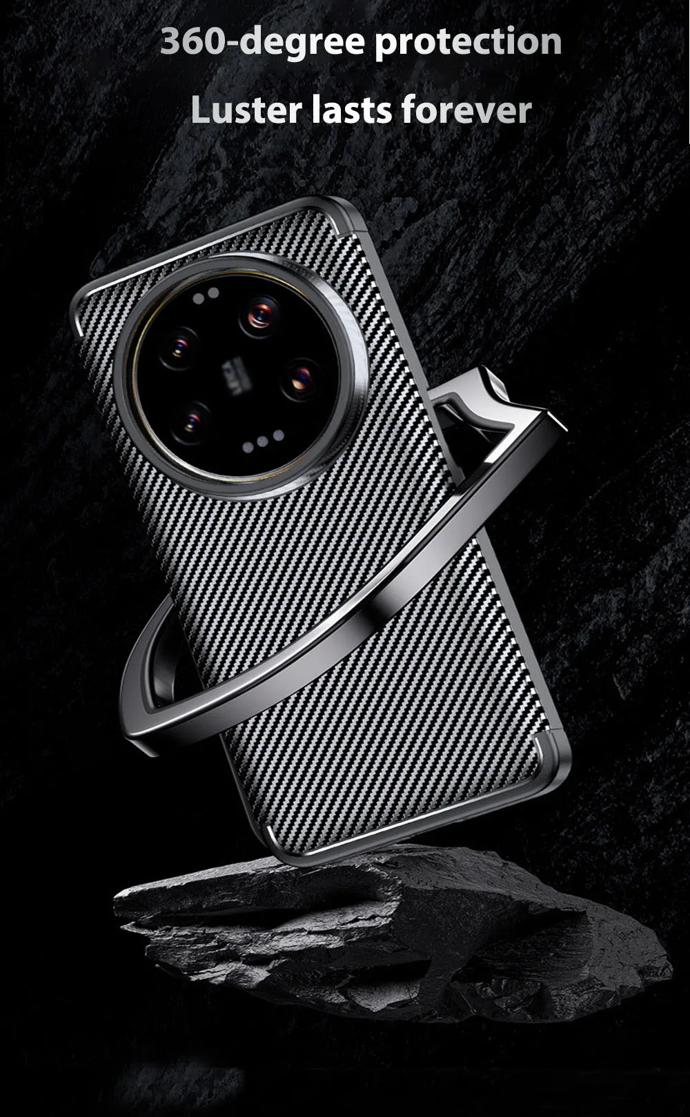 product soft case for xiaomi 14 pro ultra carbon fiber texture phone simple  drop resistant anti fingerprint wls86 wlons-7