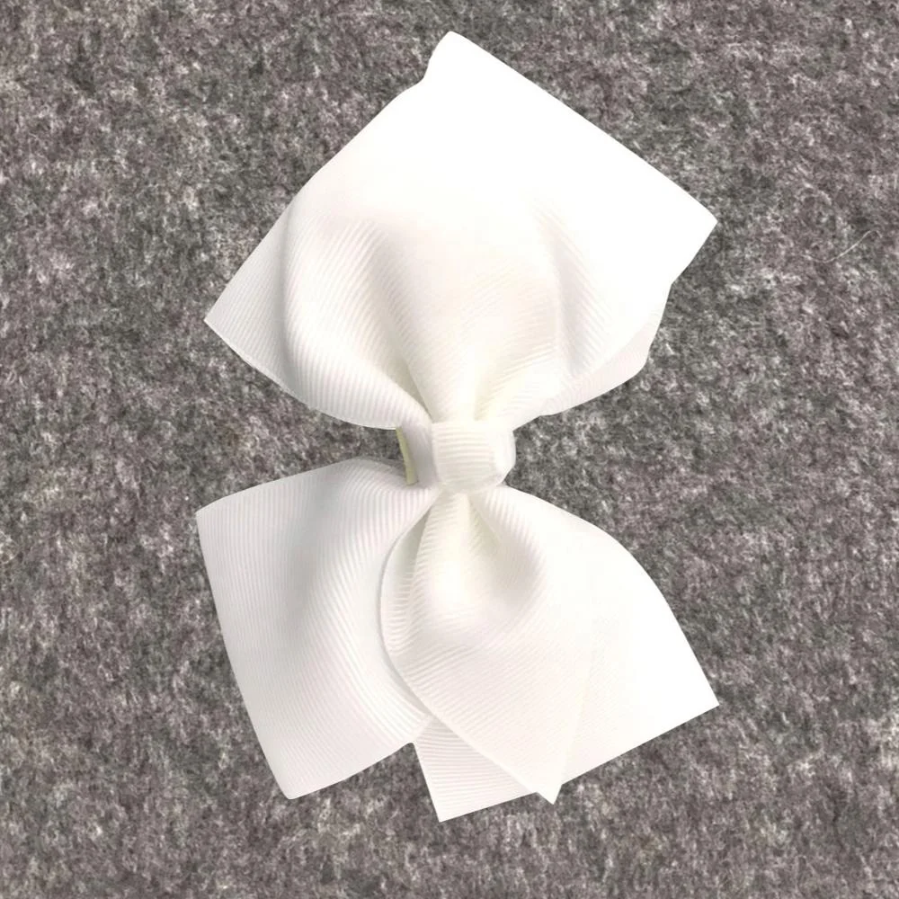 Лидер продаж, корсажная лента из 100% полиэстера, белый аксессуар для волос, бант
