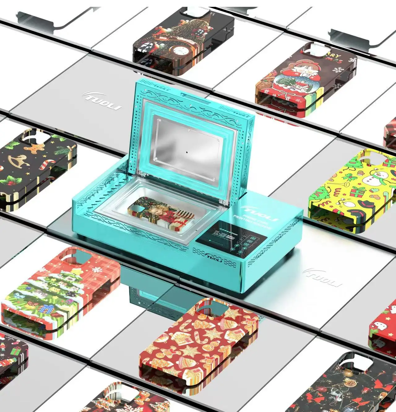 TUOLI TL-X9 Mobile Phone Case Printer Wifi APP Online Customize DIY Machine Sublimation Blanks Printing Case