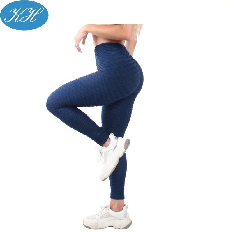 bubble textured leggings