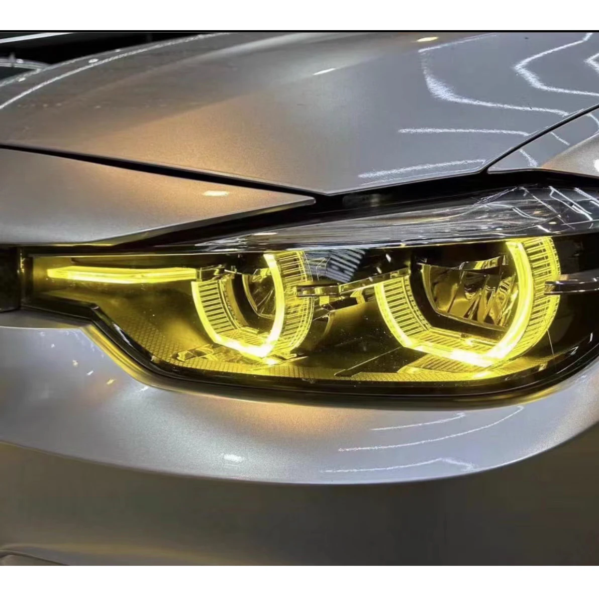 Yellow Angel Eyes For Bmw F30 F35 320i 328i 330i 340i Led Headlight ...
