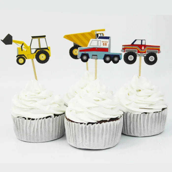 24 Pieces De Camions De Construction De Decoration De Gateau D Anniversaire Pics Cupcake Decoration Topper Buy Decoration De Cupcake Pics De Decoration De Gateau Pics De Decoration De Gateau D Anniversaire Product On Alibaba Com