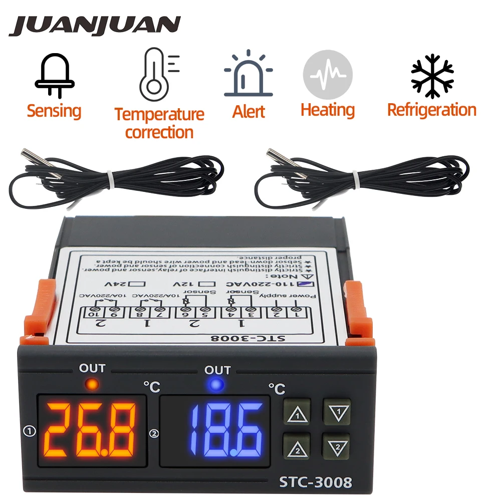 digital temperature controller with probe