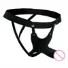 Black(Strap On Hollow Dildo)