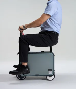 2024 New Fashion Smart 20 Inch Aluminium Electric Travel Suitcase Lazy Commuting Machine with TSA CODED LOCK Carry-Ons Product