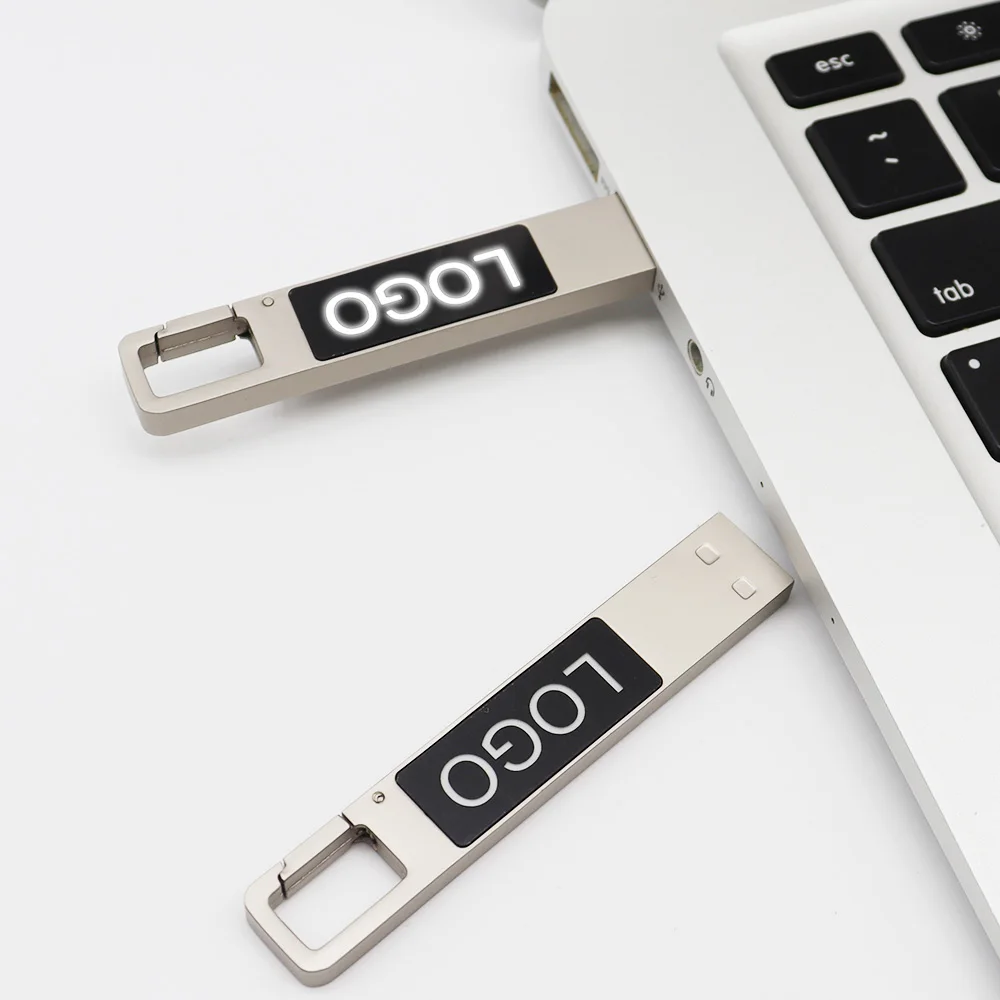 USB 2.0 定制 OEM 徽标 8GB 闪存盘 16GB 32GB 批发新款 USB 闪存盘 高品质发光 USB 闪存盘