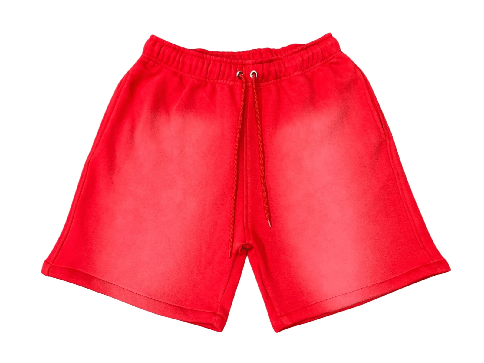 Sun Faded Design Sports Shorts - Custom Logo & Distressed Cotton