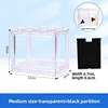 Large size transparent black partition