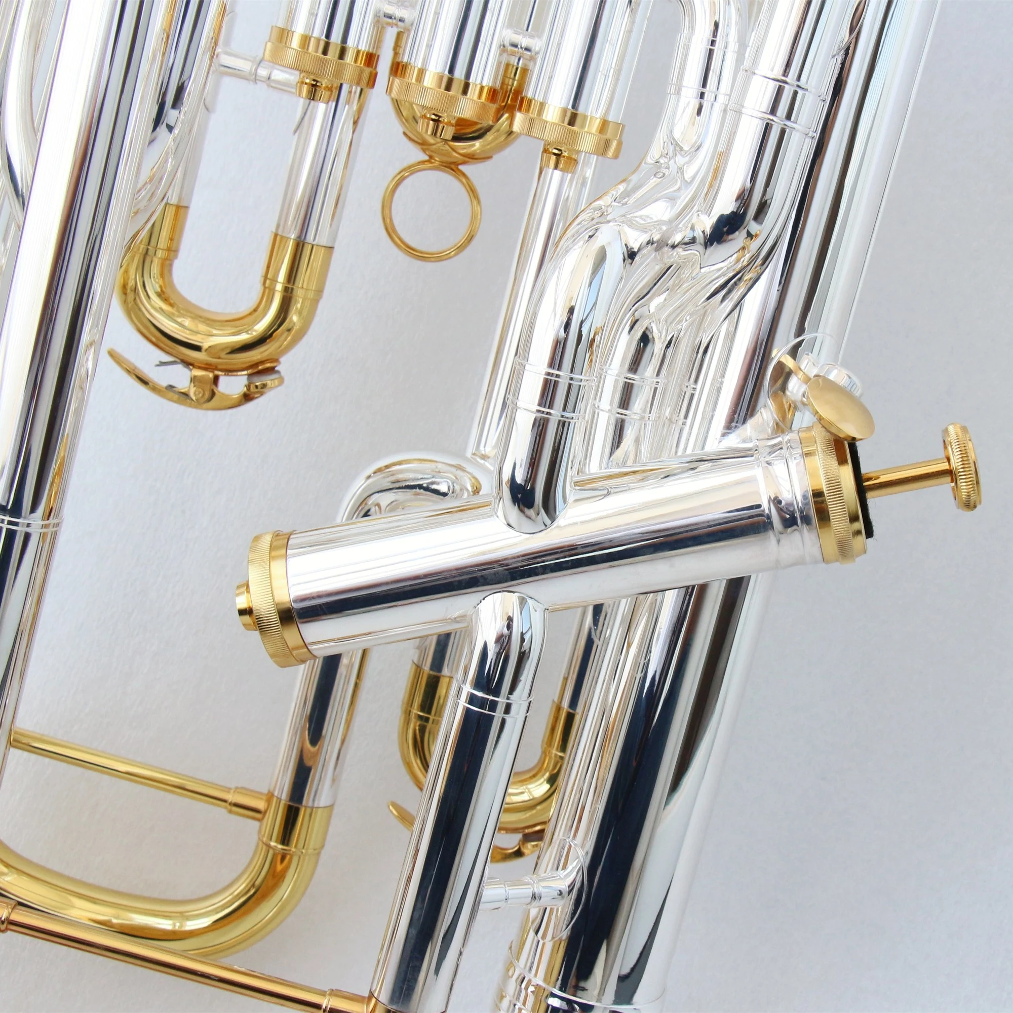 Musical Instruments Yellow Brass Euphonium 3+1 Pistons Valve in