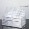 Transparente - doble capa + tapa con almacenamiento