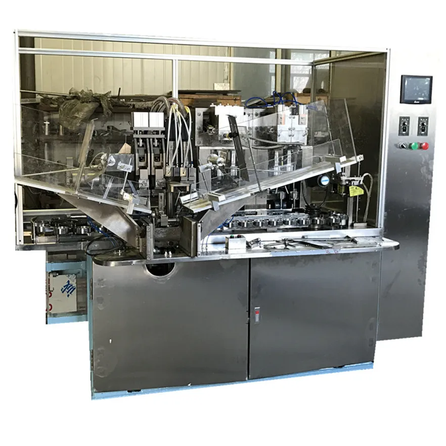 Three Color Toothpaste Tube Filling and Sealing Machine