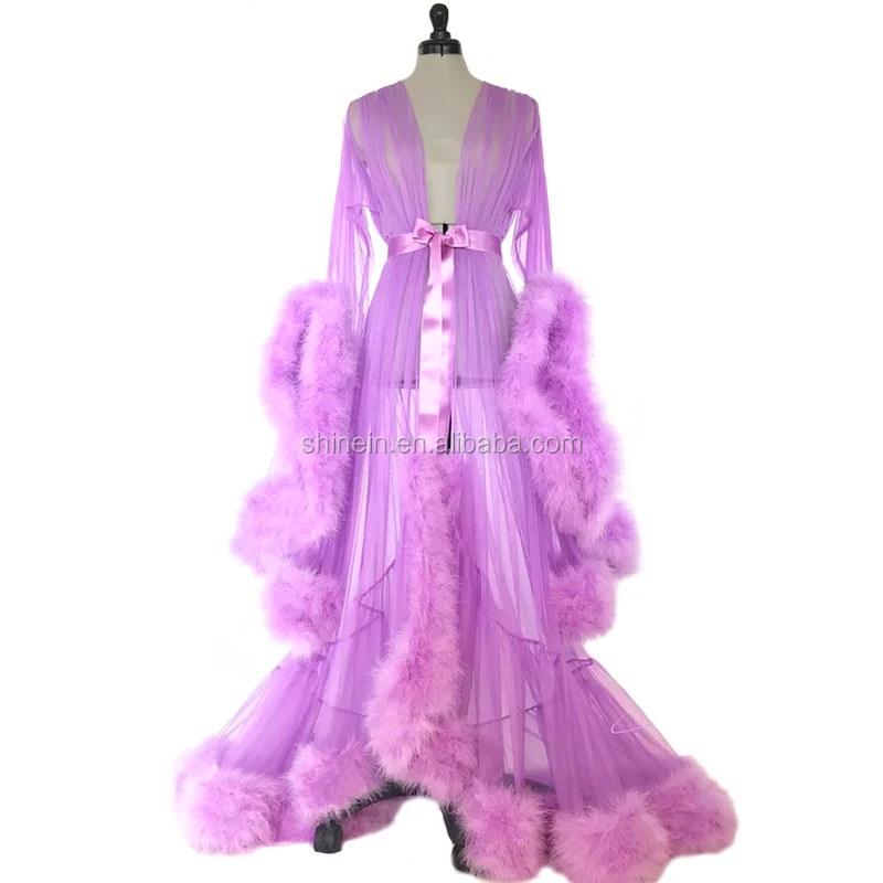 Wholesale Women Sheer Feather Lace 