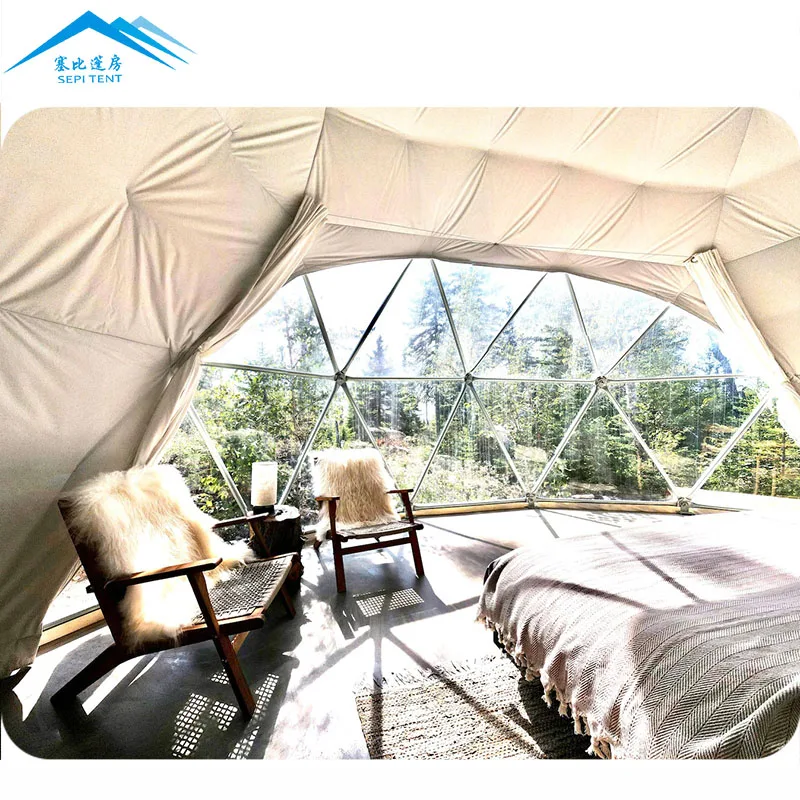 Polycarbonat Geodtisches Iglu-Zelt, 4-Saison, UV-bestndig, bis -30