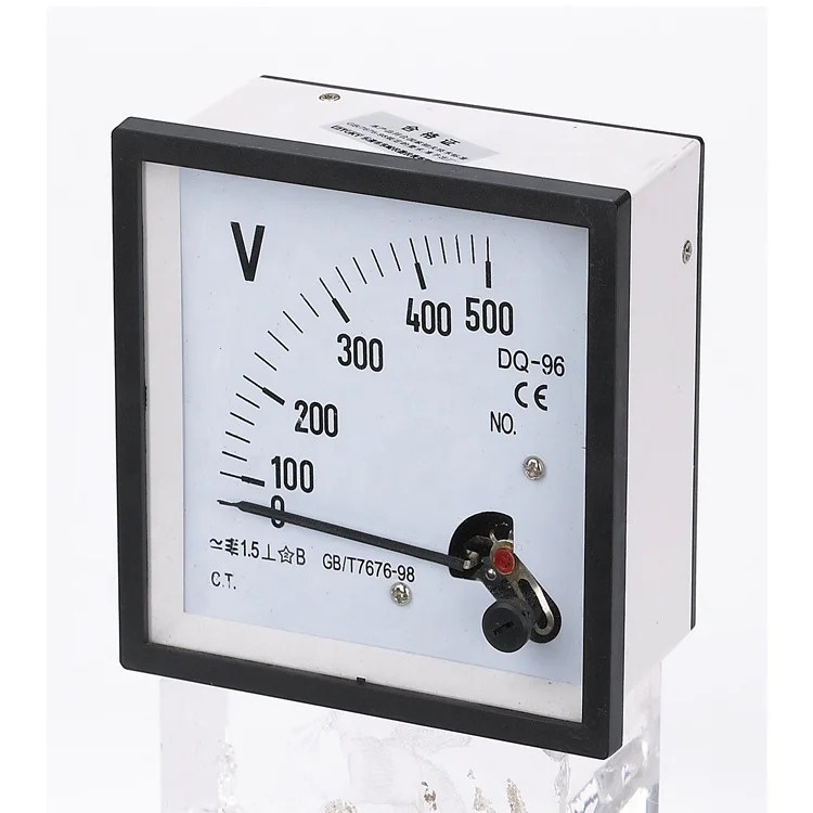500v Square Shape Pointer Type Moving Iron Analog Instrument Panel Meter  Voltage - Buy 500v Square Shape Pointer Type Moving Iron Analog Instrument Panel  Meter Voltage Product on