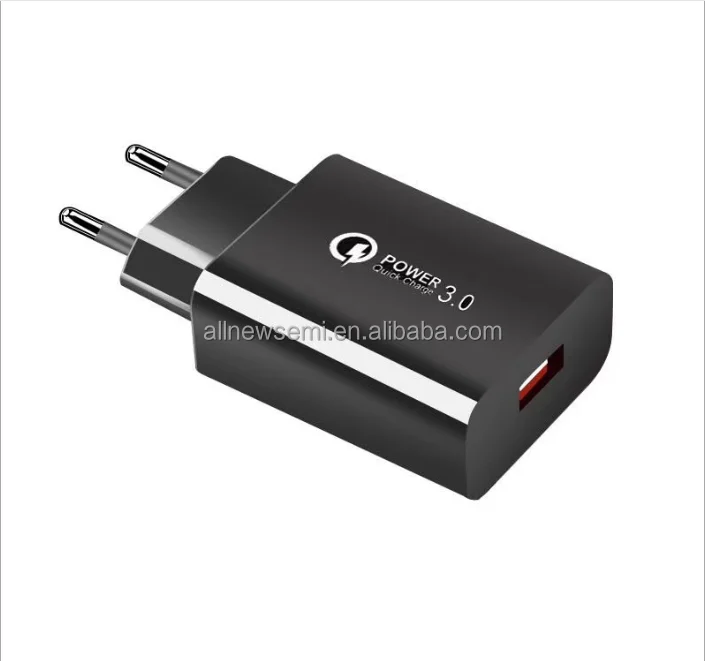 Qualcomm QC 3.0 charger QC30 fast charging head 18W fast charging 5v3a fast charging head US standard charger