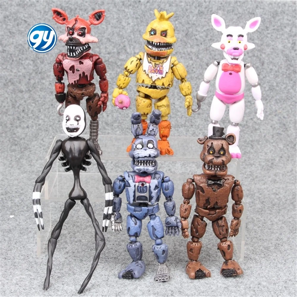 GY 6pc/batch Hot Selling Figura Five Night at Freddy Juguetes Toys