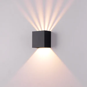 Modern Minimalist Square LED Outdoor Wall Light Waterproof Aluminum for Bedroom Living Room Hotel Corridors Stairs Outdoor Usage