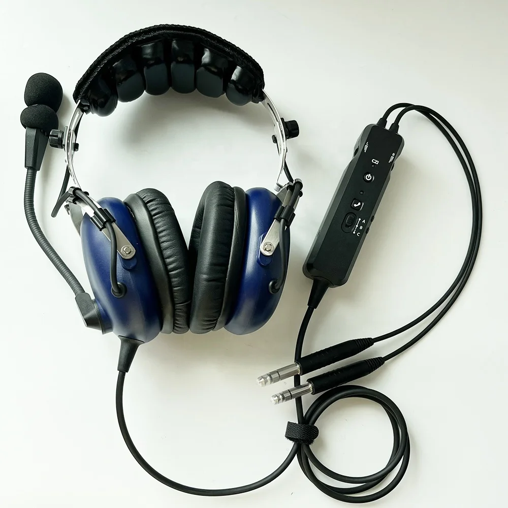 Professional Aviation Headset With Anr & Bluetooth For Pilot Buy