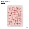 11 cm fluffy cotton-pink-100 pcs boxed
