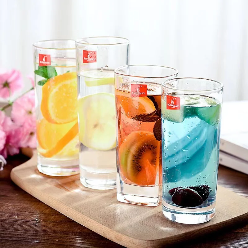 210-290ml Drinking Glasses Round Glass Cup Tumbler for Tea Water Juice Beer Wine