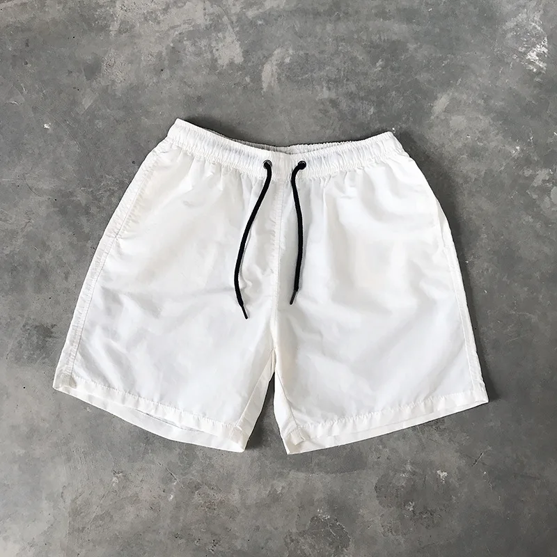 Short de bain personnalisé en Nylon pour hommes, couleur unie, vêtements de plage, vente en gros, 492_voghion.com