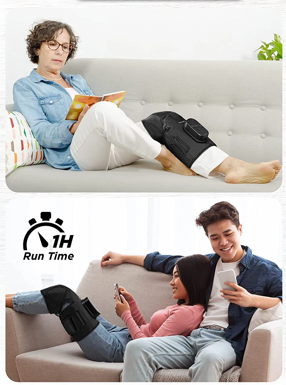 Phenitech Knee Massager With Heat And Air Compression Leg Knee Massager