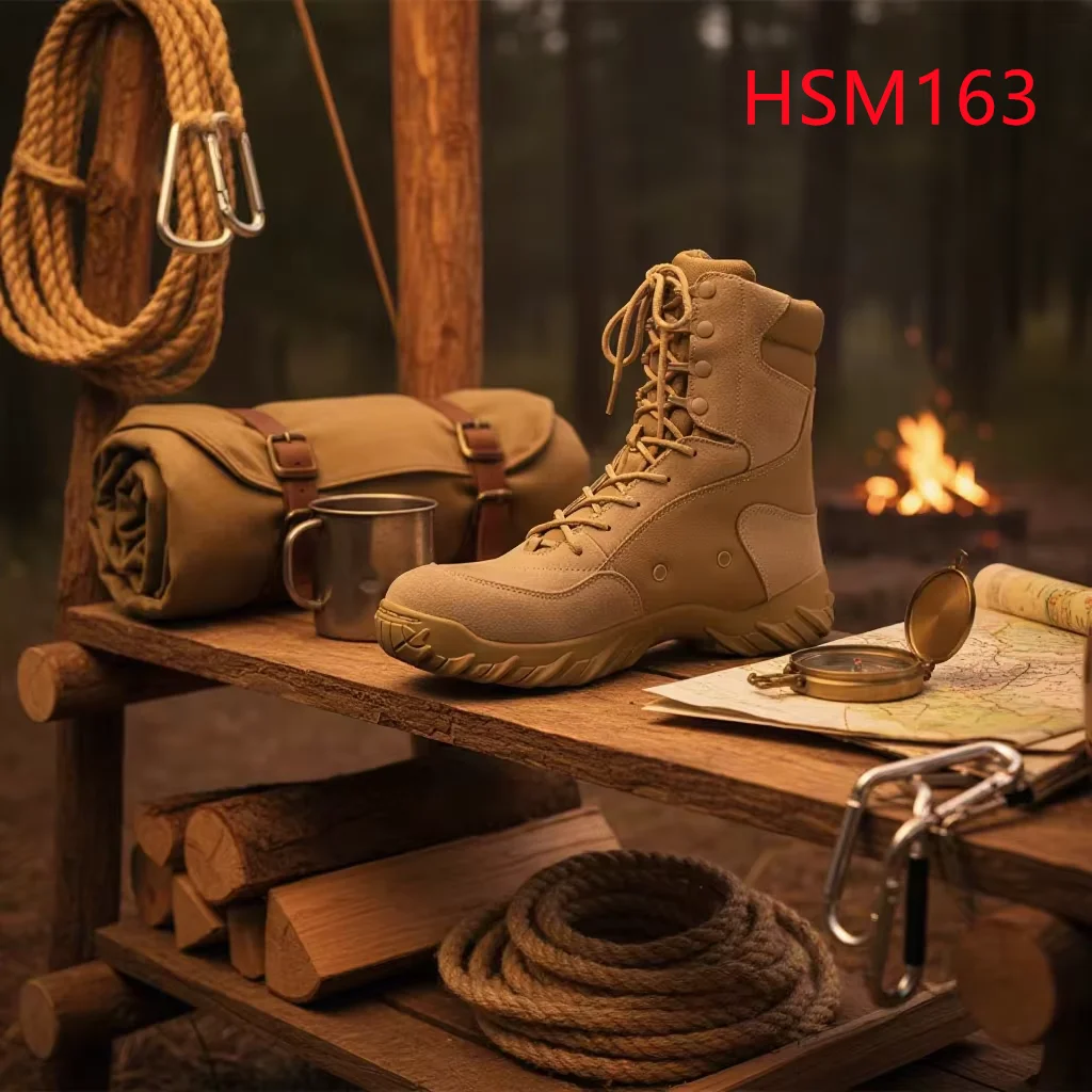 LXG, Scree Slope erős tapadású talp varrással, sivatagi harci cipők, kiváló használhatóság, klasszikus megjelenés, 8 hüvelykes taktikai cipők HSM163