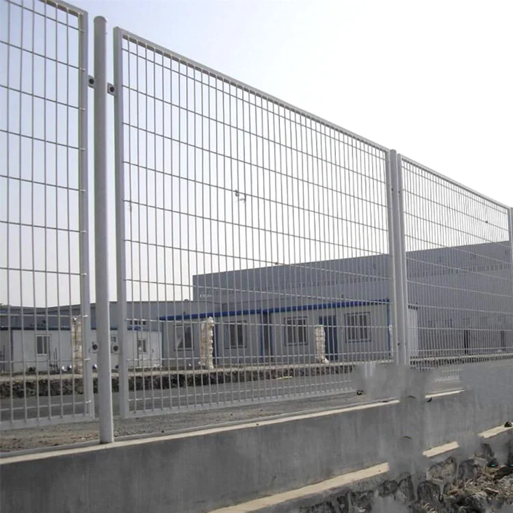 High Security Anti-Climb Boundary Fencing Roll Top BRC Fence with Heat Treated Wood Metal Frame for House Perimeter