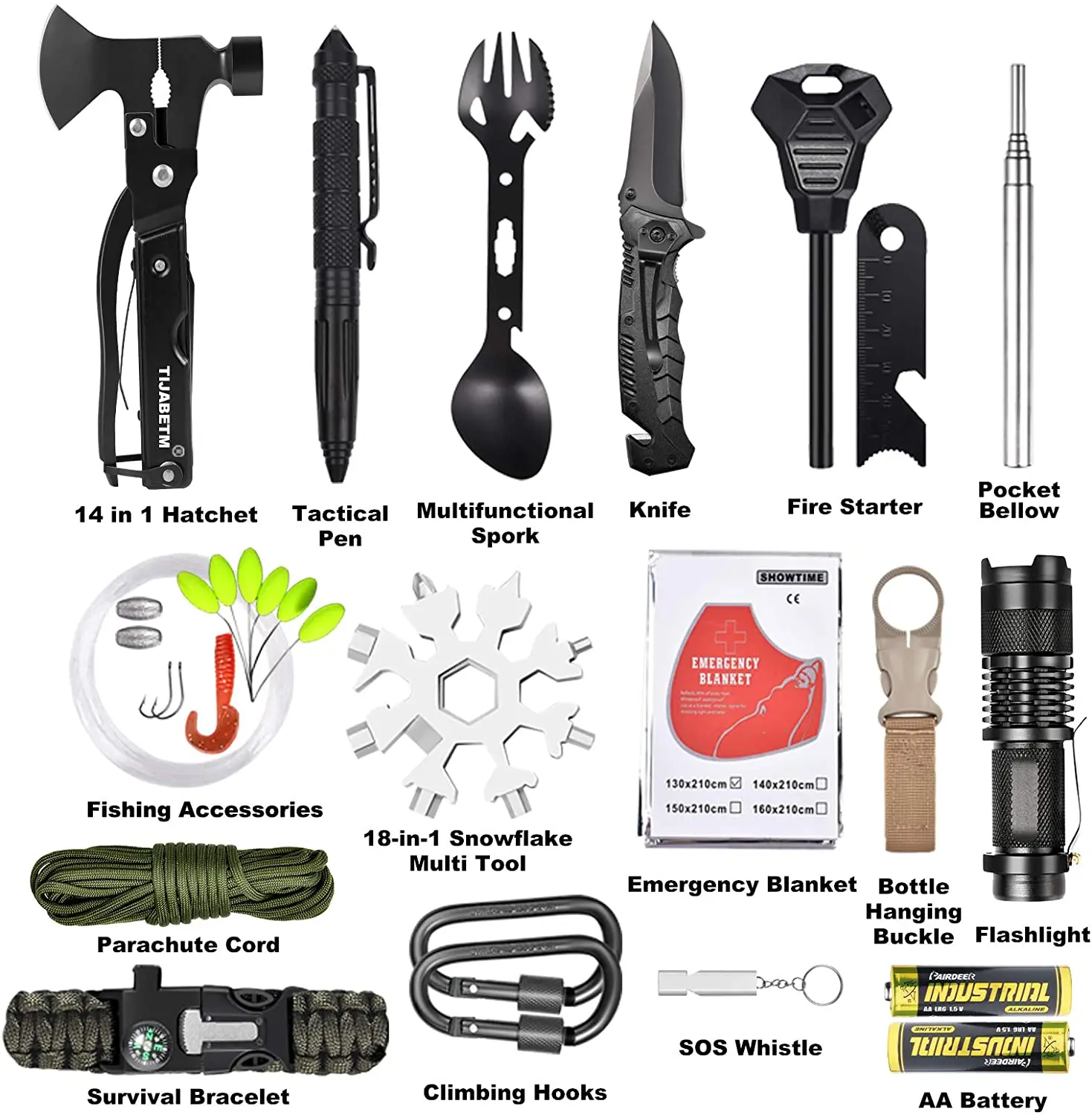 outdoor accessories camping kit emergency survival