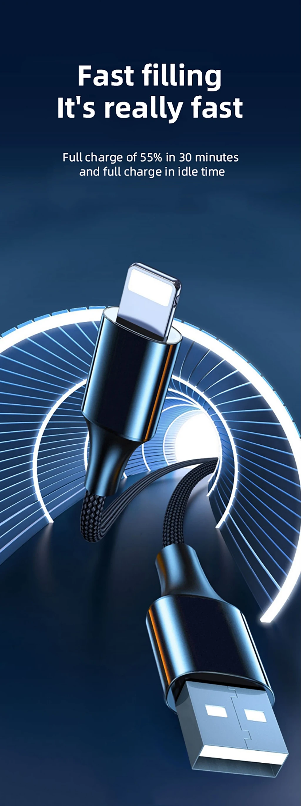 Lightning Cable High Quality Fast Charger Power Adapter Connector