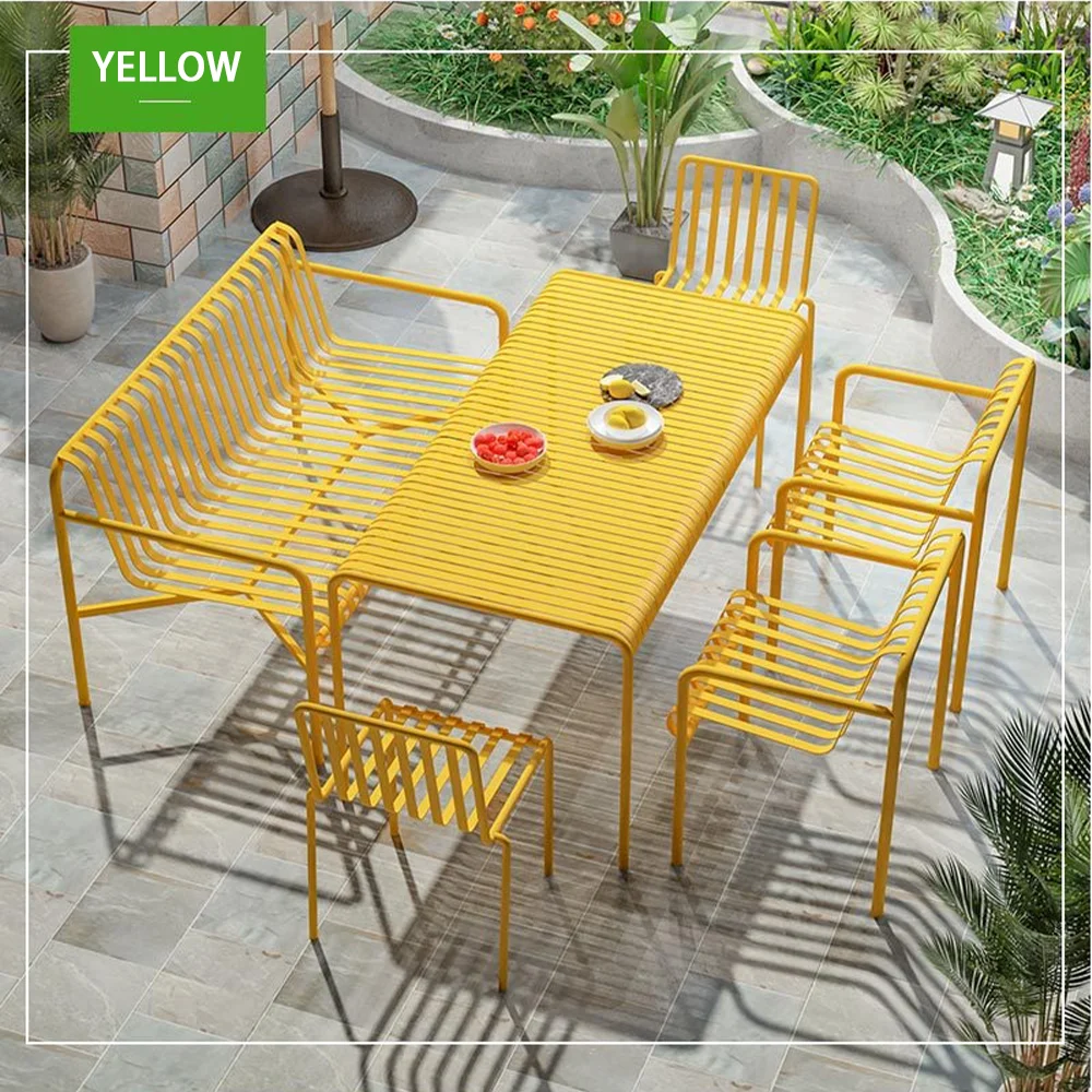 New Design Garden Style Outdoor Furniture Sets Waterproof Aluminum