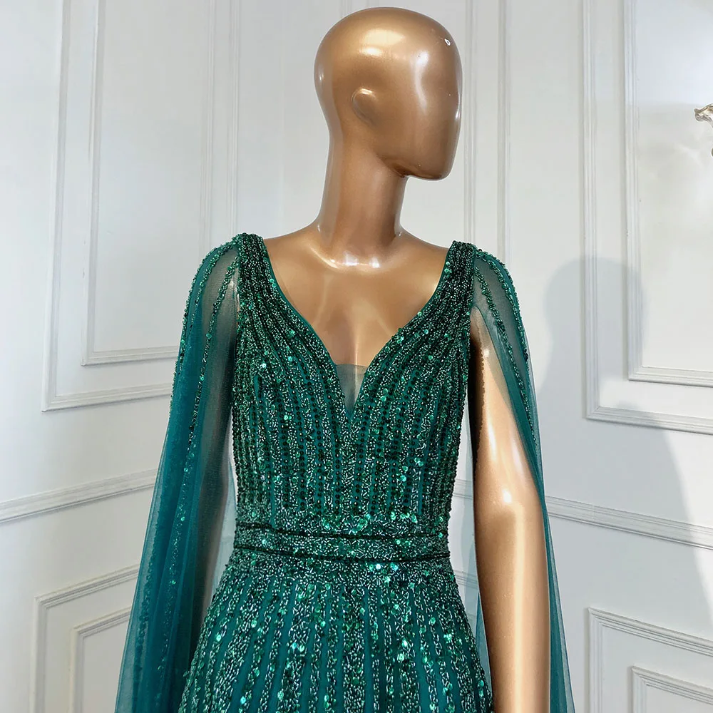 green emerald velvet dress Sage Green Formal Dress Satin Split Off The Shoulder main image 0
