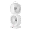 Double-headed loop fan white