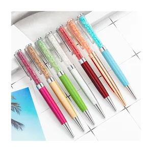 New Creative Metal Ballpoint Pen Stationery Supplies Pen Wholesale Custom Logo for Crystal Gift